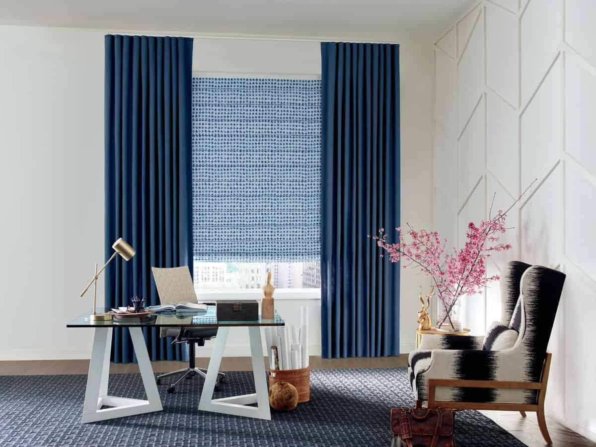 Hunter Douglas Design Studio™ Side Panels & Drapery Curtains Window Treatments Shades near Wilmington, North Carolina (NC).